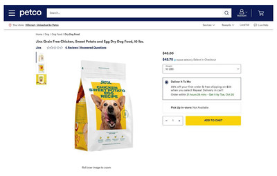 Petco and Jinx Dog Nutrition Launch Strategic Digital Partnership